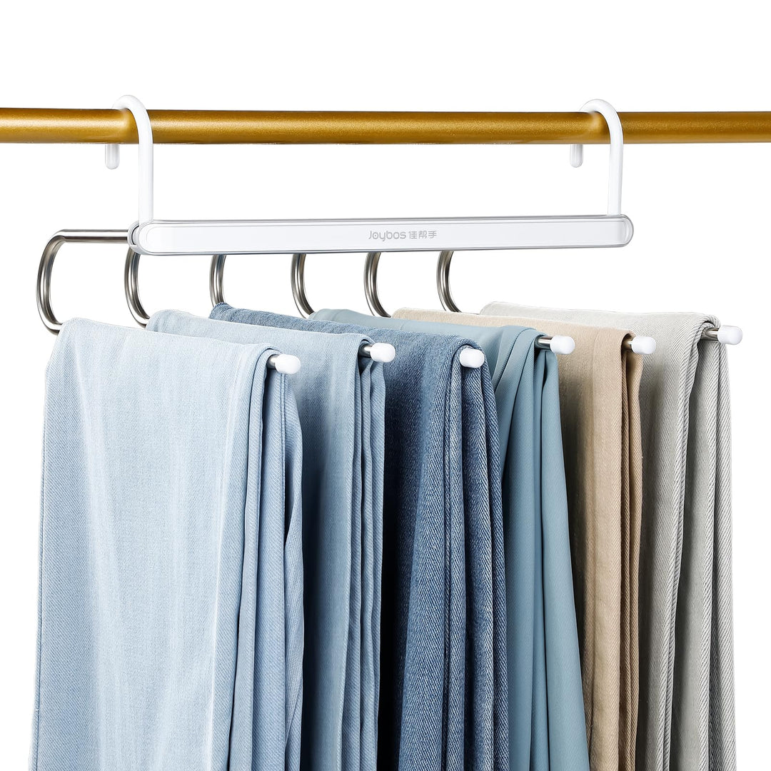 MOPUP Hosenständer, platzsparend, 1er-Pack 6-in-1-Hosenständer aus Edelstahl, multifunktionaler, Rut
