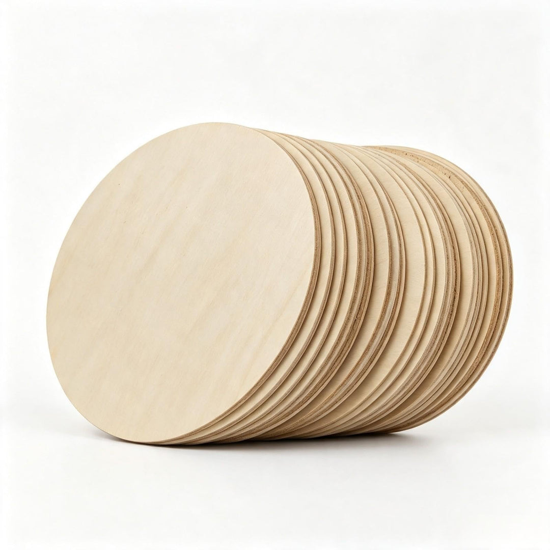 Runde Holzscheiben, 20 cm, unlackiert, zum Basteln, Malen, Heimdekoration, 20 Stück, 20 cm
