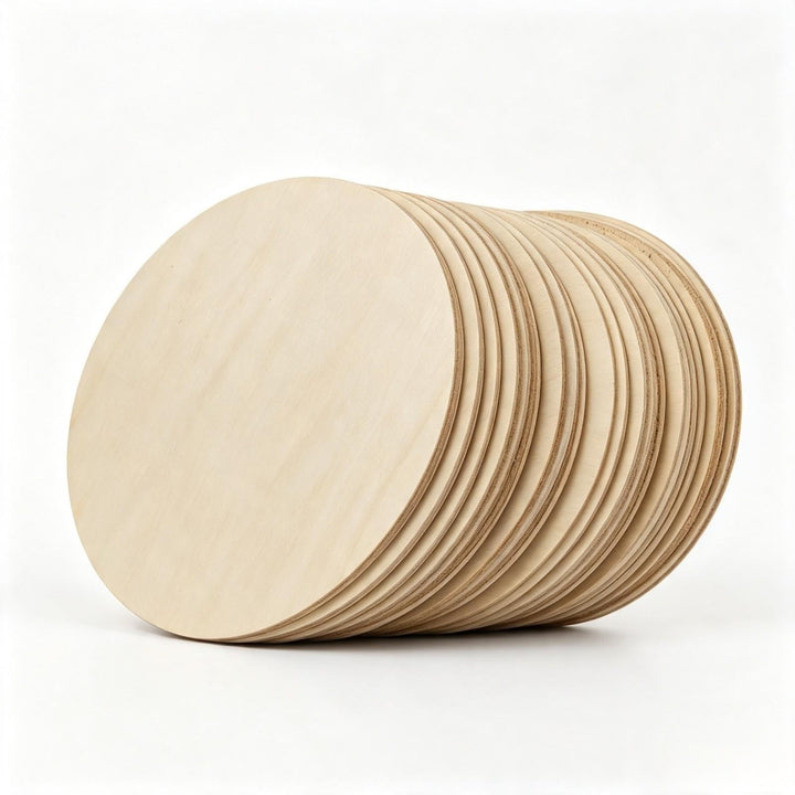 Runde Holzscheiben, 20 cm, unlackiert, zum Basteln, Malen, Heimdekoration, 20 Stück, 20 cm