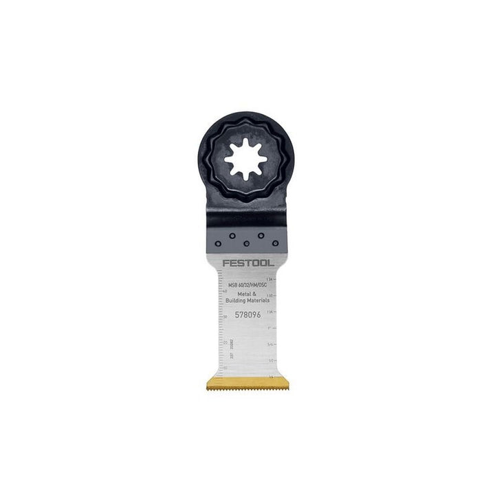 Festool Starlock Plus 578096 Oszillierendes Hartmetall-Sägeblatt MSB 60/32/HM/OSC