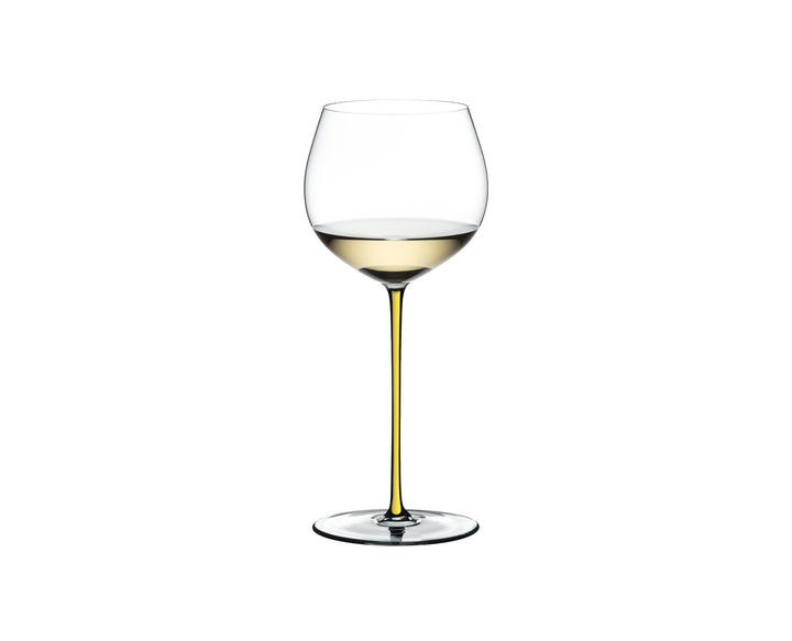Riedel Fatto A Mano Old World Weinglas im Eichenfass gereifter Chardonnay (Oaked Chardonnay) gelb, i