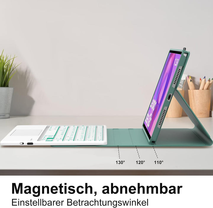 Hülle Tastatur für Lenovo Idea Tab 11 Zoll 2025/Lenovo Tab M11 11 Zoll 2024 Dunkelgrün -- Lenovo Ide
