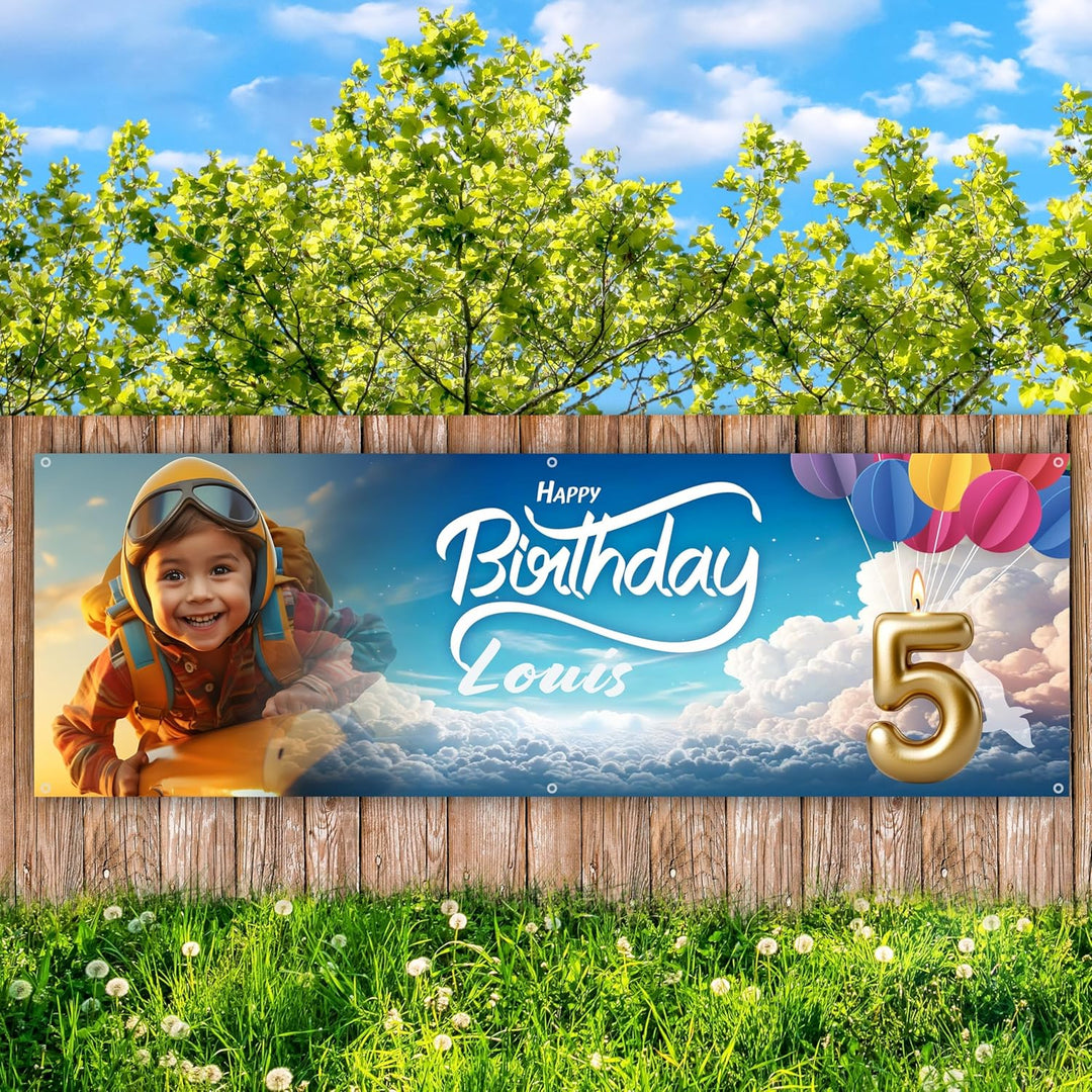 PRINT.GG Personalisierter Werbebanner - Gestalten Sie Ihr eigenes Banner mit Text, Grafik und Farben