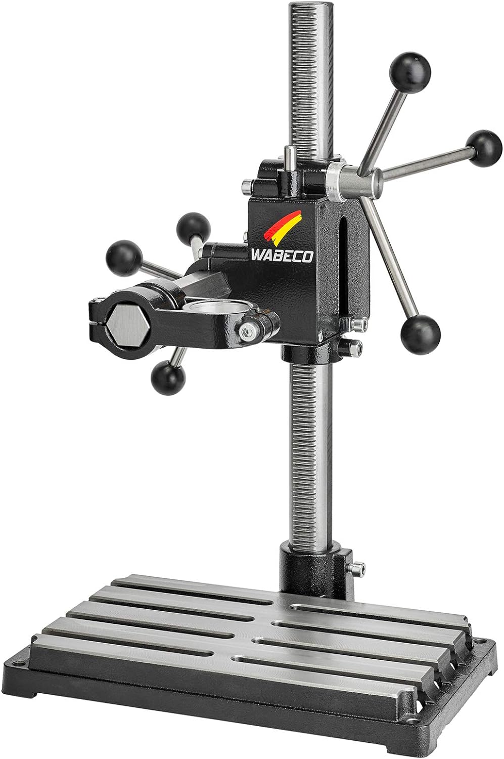 WABECO Bohrständer Fräsständer BF1243 mit Maschinenträger vertikal/horizontal Säule 750 Ausleger 500