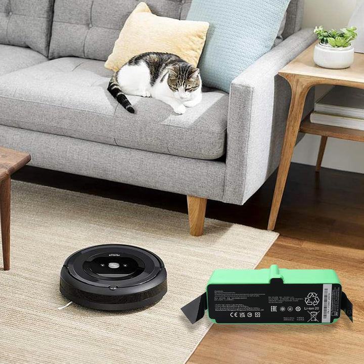 MXJFYY Li-Ionen-Ersatzakku, 14,4 V, 5200 mAh, kompatibel mit iRobot Roomba 980 960 985 801 850 860 8