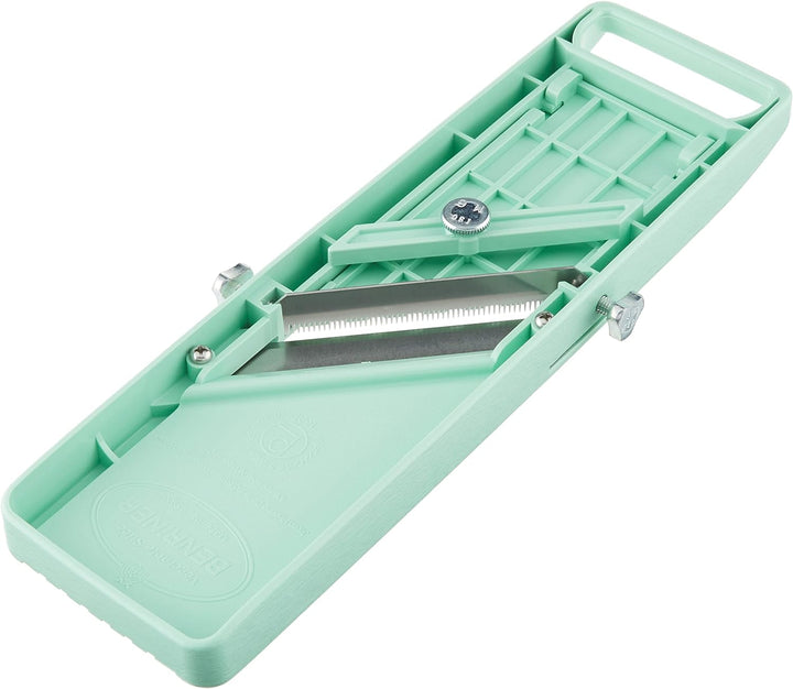 BN-1 Benriner Mandoline / Gemüsehobel 64mm Schnittbreite grün 31,5 x 9,5 x 2,3 cm, 31,5 x 9,5 x 2,3