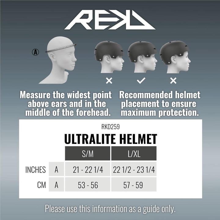 REKD Ultralite In-Mold Helmet Skateboardhelm, Unisex, Erwachsene L / XL (57-59 cm) Weiss, L / XL (57