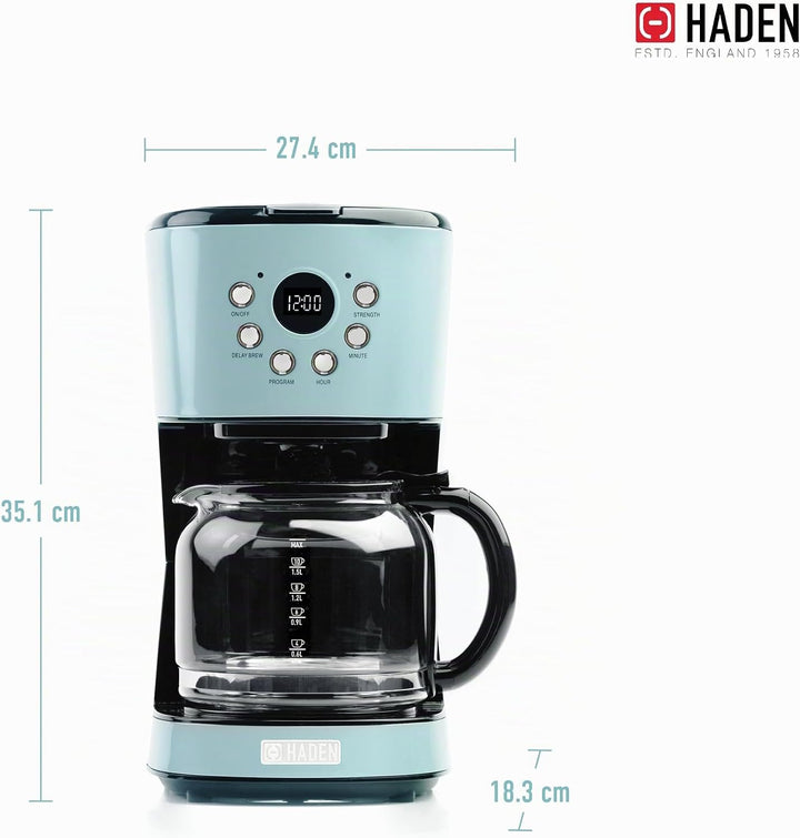 HADEN Heritage Kaffemaschine 1.8 L (Turquoise), Turquoise