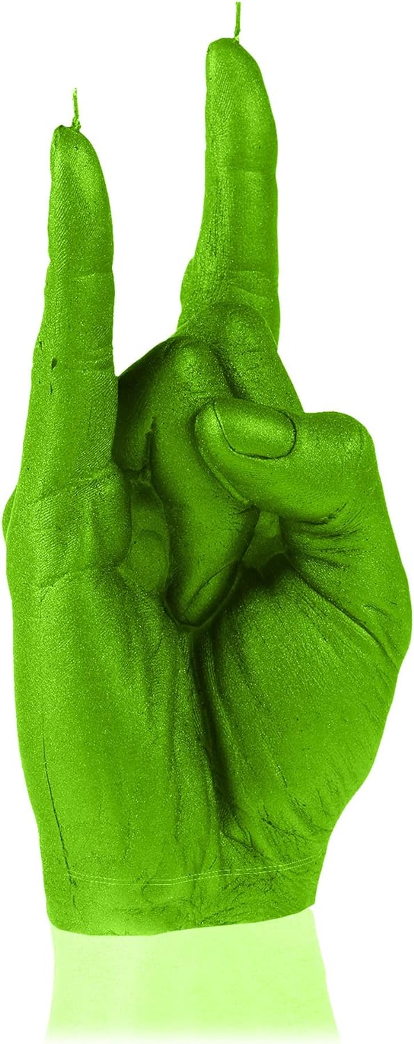 Candellana Hand RCK Kerze - Hand Figur - Coole Deko - Gothic Deko - Grunge Deko Kerze - Heavy Metal