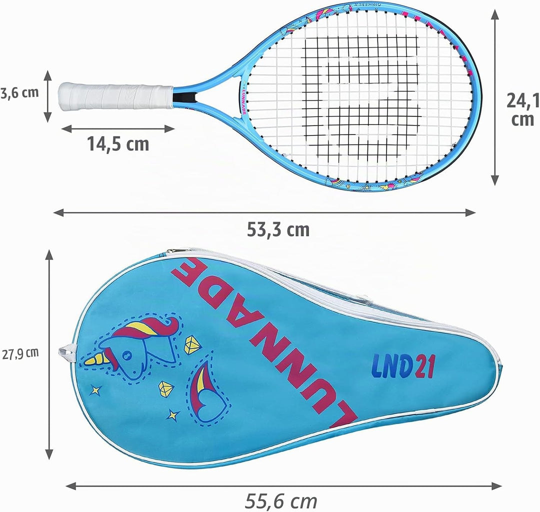 LUNNADE Tennisschläger für Kinder Junior, 19/21/23/25 Zoll Jugend Tennisschläger mit Hülle, geeignet