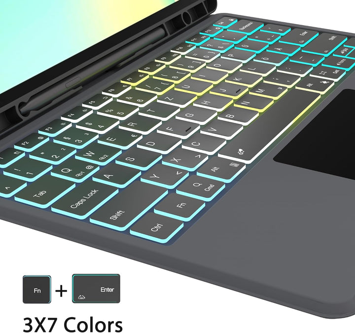 Ai Key Tastatur für 13.1" Samsung Galaxy Tab S10 FE+ Plus : DEX-Modus mit einem Klick, Auto Aufwache