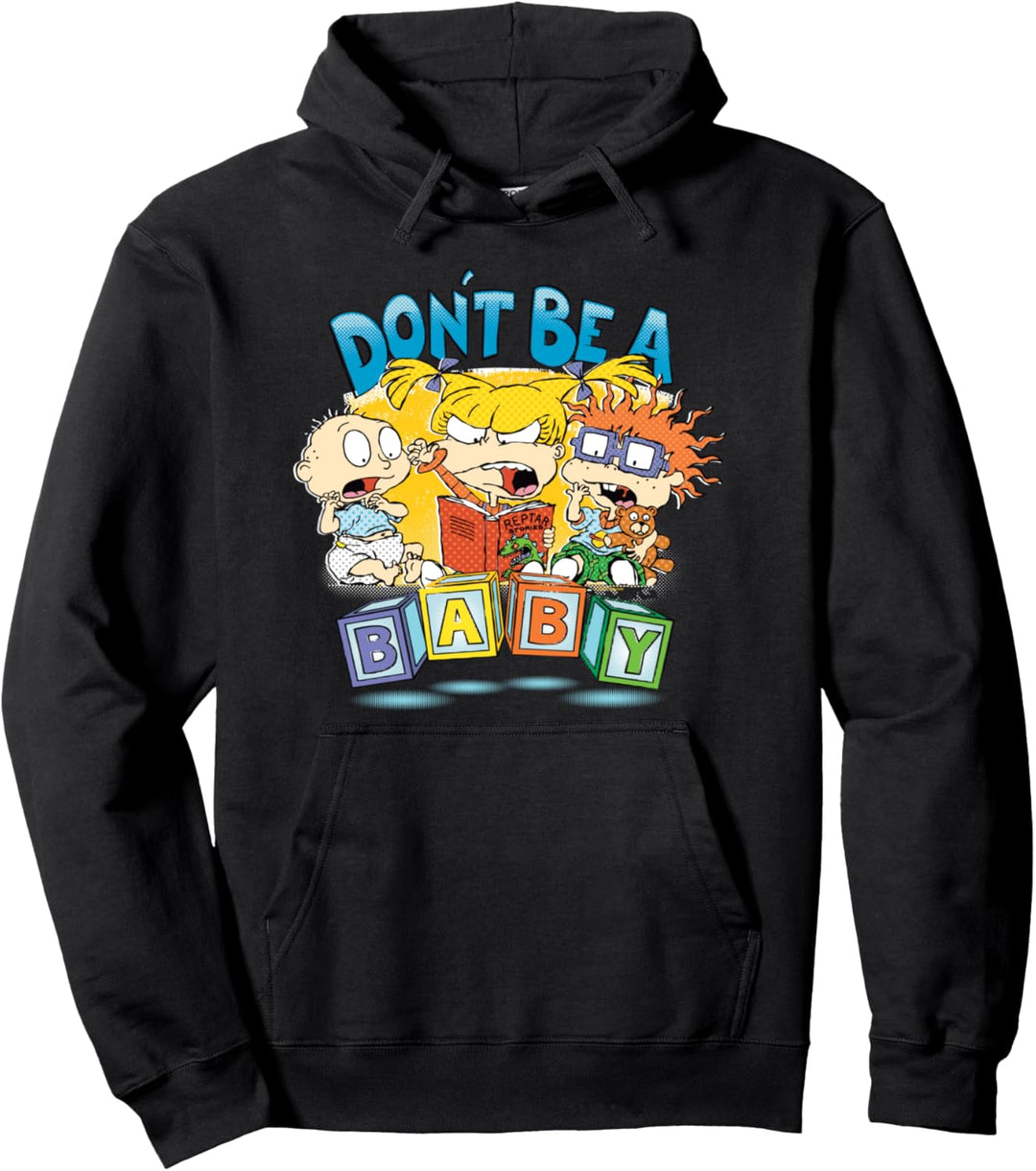 Rugrats Don't Be a Baby Blocks Pullover Hoodie