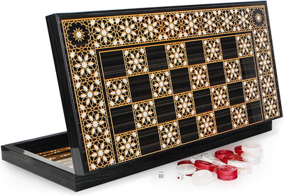 Orientalische Backgammon TAVLA XL Intarsien Look