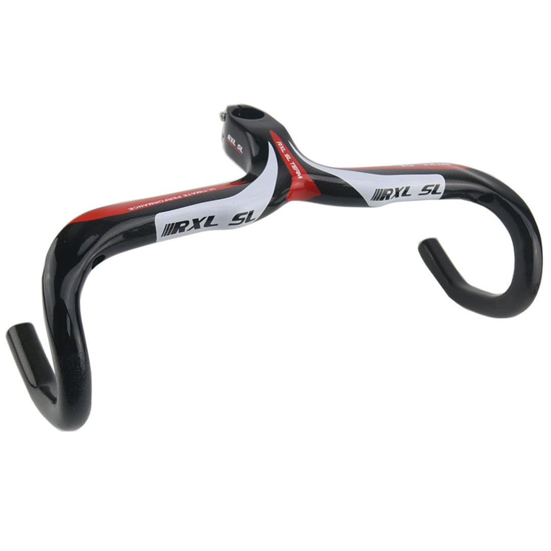 RXL SL 1-1/8" rennrad carbon lenker rot 3K glänzend internes routing lenker rennrad carbon 400 * 90m