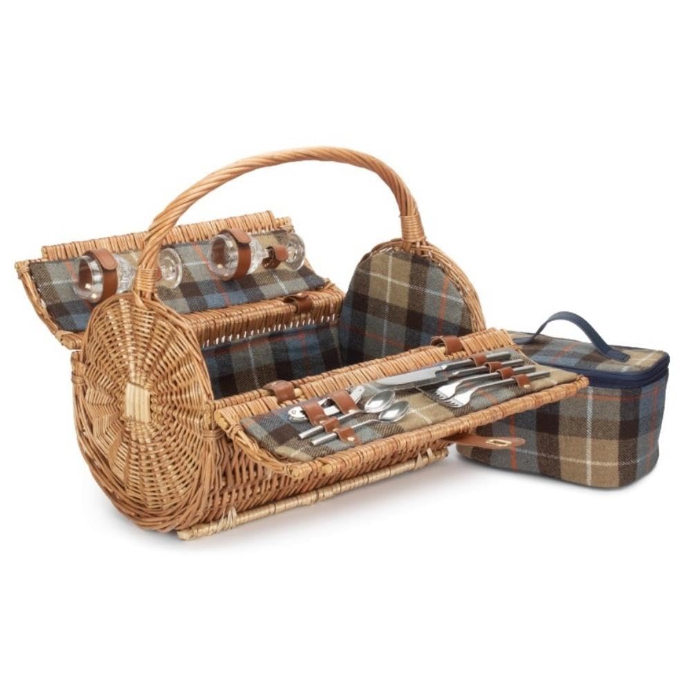 Red Hamper Picnic Basket Picknickkorb, Weidengeflecht, Natur, Für 2 Personen