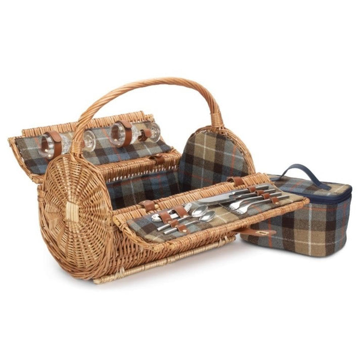 Red Hamper Picnic Basket Picknickkorb, Weidengeflecht, Natur, Für 2 Personen