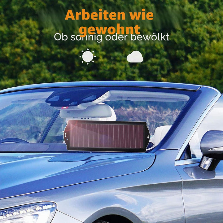 Solar-Ladegerät-Auto-Ladegerät-Bundle,12V 2,5W wasserdichtes tragbares amorphes Solarpanel mit Zigar