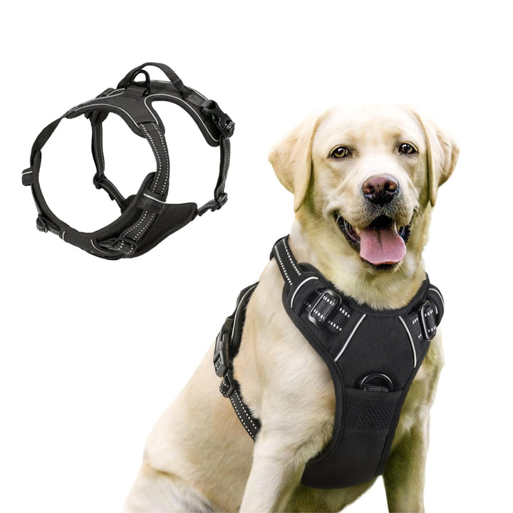 FullBerg® Hundegeschirr für Kleine, mittelgrosse und grosse Hunde Anti Zug Geschirr No Pull Sicherhe