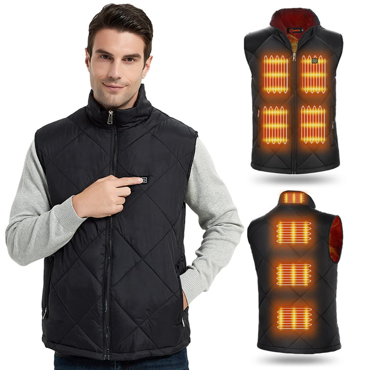 FERNIDA Beheizte Weste für Herren Damen,Winter Warm Draussen USB Aufladung Elektrische Heizweste mit