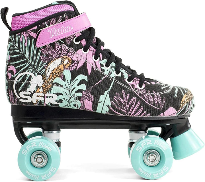 SFR Kinder Vision Canvas Rollschuhe 35.5 EU Rosa (Floral), 35.5 EU Rosa (Floral)
