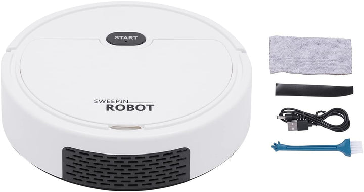 Saugroboter mit Wischfunktion, 500Pa Saugkraft Mini Roboter Staubsauger, automatischer Kehrroboter f