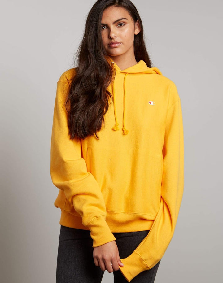 Champion Unisex Reverse Weave Chainstitch Script Cursive Spellout Logo Hoodie Sweatshirt