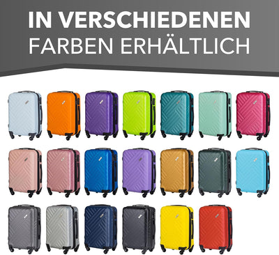 Xonic Design Boardcase Reisekoffer - Hartschalen-Koffer mit 360° Leichtlauf-Rollen - hochwertiger Ka