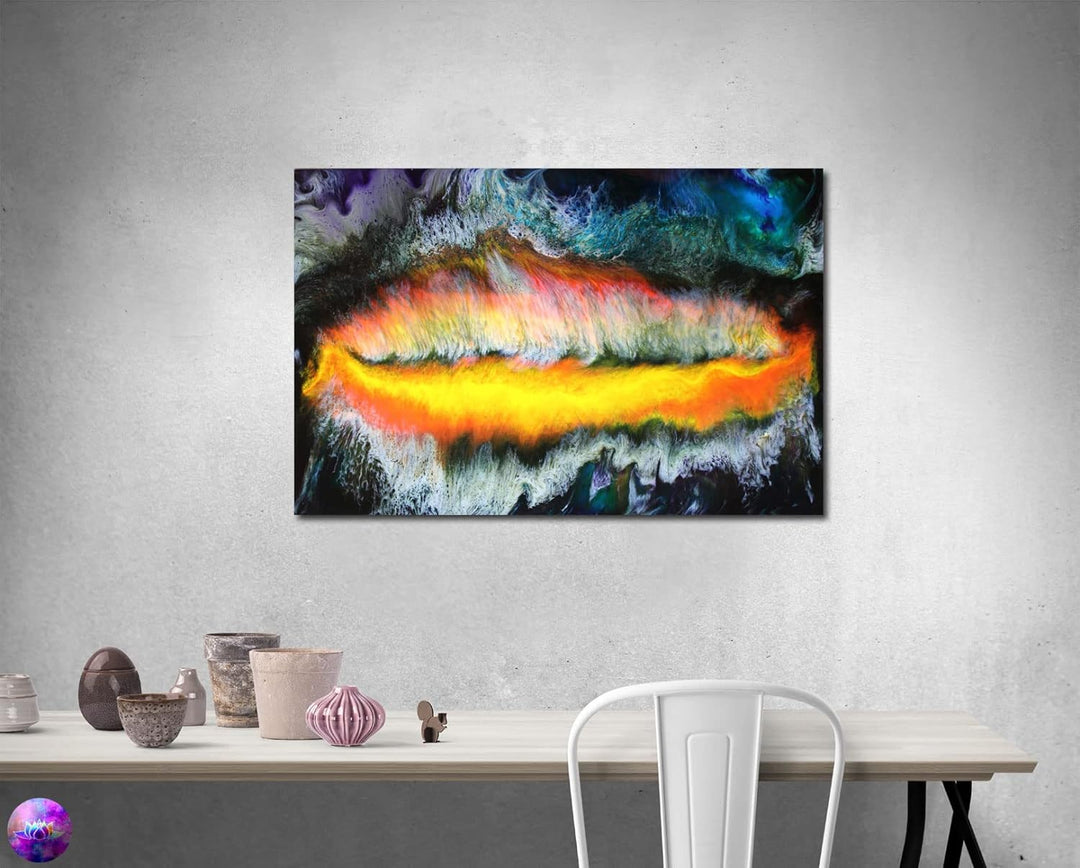 Gemälde Abstrakte Malerei Original - moderne hochglanz Wandbilder XXL - Resin Art Kunst Bild Harz Un