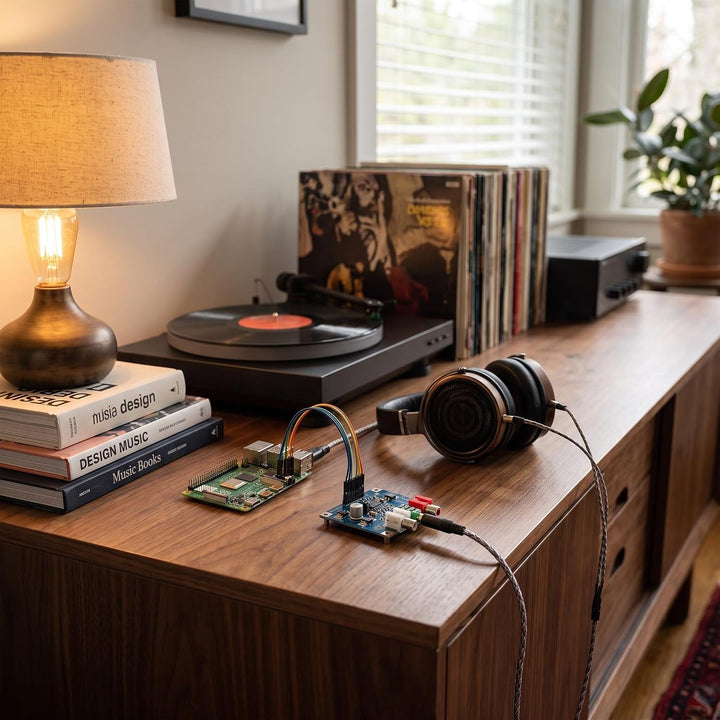DAC Decoder Board I2S, 32bit 384K Digital-Audio-Modul mit 3,5mm Kopfhörerausgang für Stereoverstärke