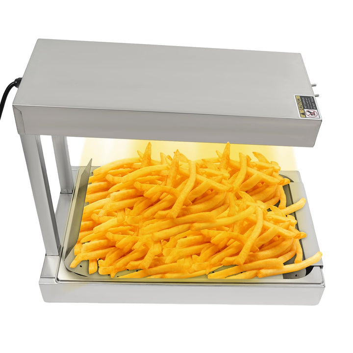 750 W Pommes Frites Wärmer Speisenwärmer 56x33x46.5cm Pommes Frittenwanne Warmhaltegerät Elektro Pom