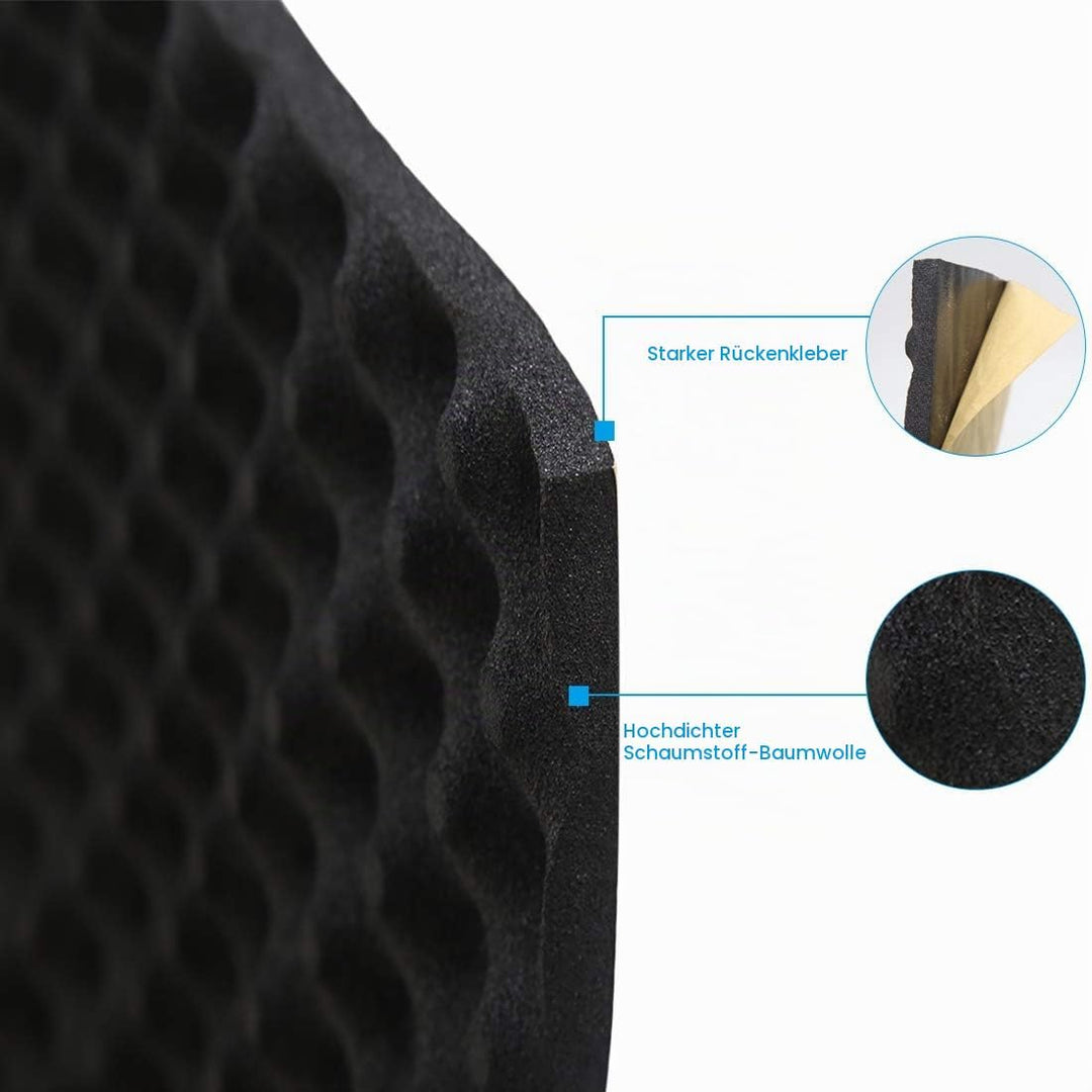 sourcing map 1.5㎡ 10mm Tonstudio Akustikschaum Schallschutz Isolierung Schalldämmung Akustik Matte D