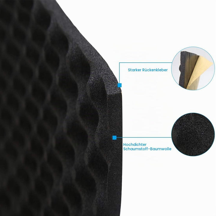 sourcing map 1.5㎡ 10mm Tonstudio Akustikschaum Schallschutz Isolierung Schalldämmung Akustik Matte D