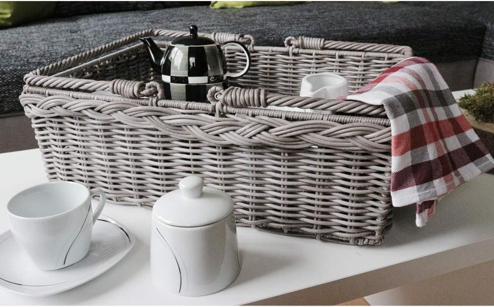 HABAU 3171 Picknickkorb, Kunststoff, grau