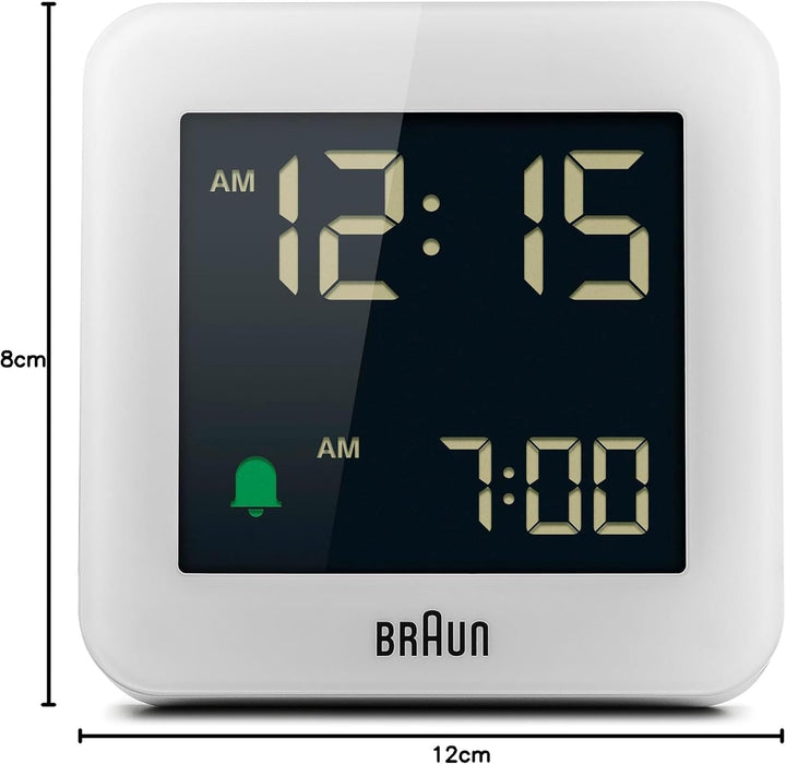 Braun Digitaler Wecker Schlummerfunktion, Negatives LC-Display, Schnelleinstellfunktion, Crescendo-A