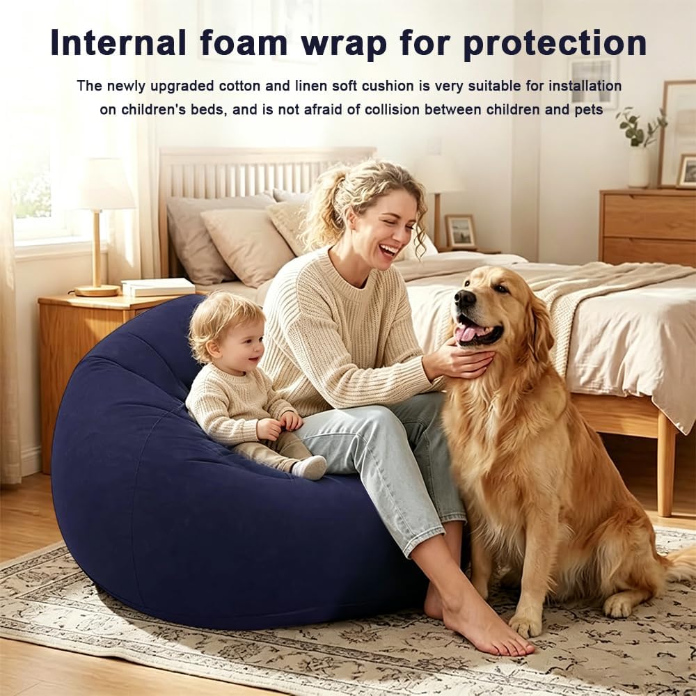 Aufblasbarer Sitzsack, Aufblasbarer Sessel, Sitzsack Aufblasbar Mit Luftpumpe, Aufblasbares Stuhl So