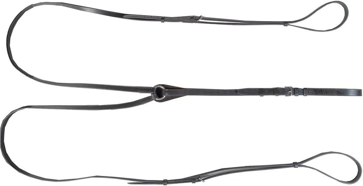 HKM Dreieckszügel mit Edelstahlbeschlägen schwarz L, schwarz L