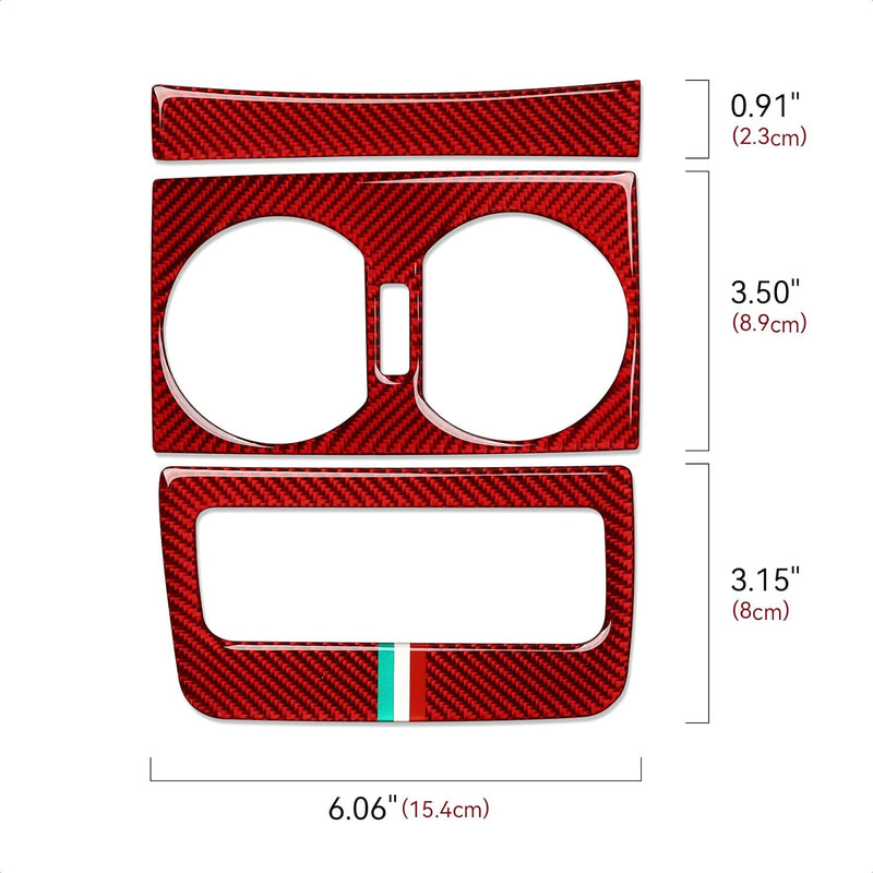 OYDDL Auto Aufkleber AC Air Vent Trim Kohlfaser Trim kompatibel mit Alfa Romeo 159 Zubehör 2004 2005