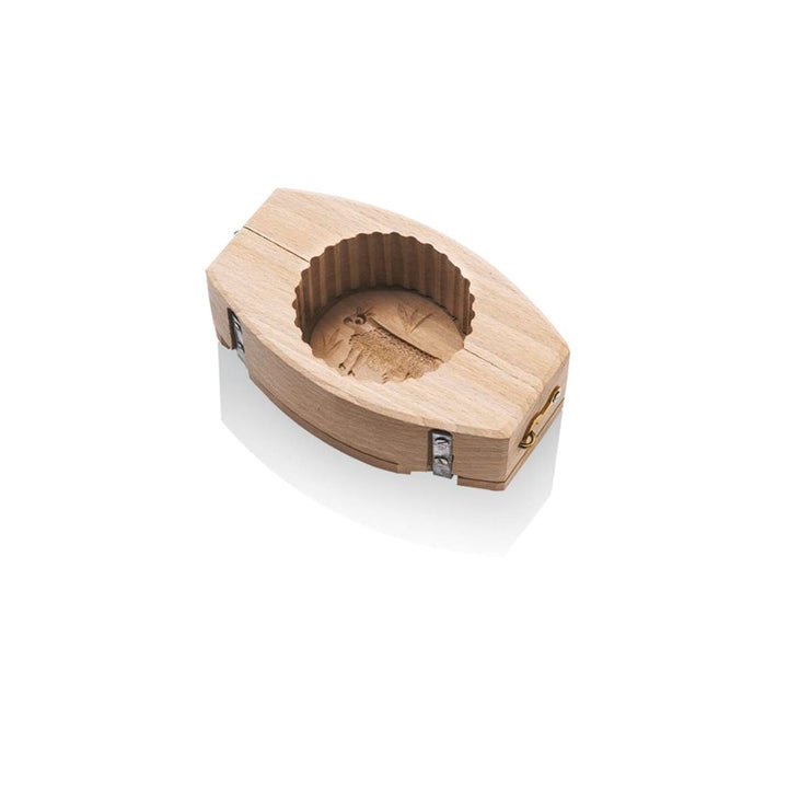 La Bonne Graine BAR103 Butterformer mit Kuhmotiv und gewelltem Rand, aus Holz, 125 g Contenance 125