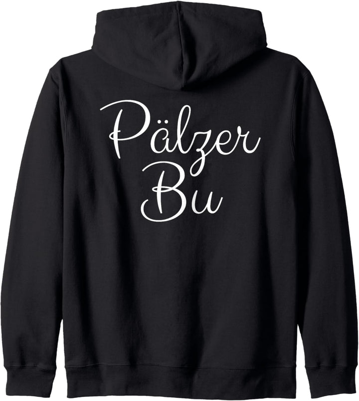 Pälzer Bu (Weiss) Jungs und Männer aus der Pfalz Kapuzenjacke