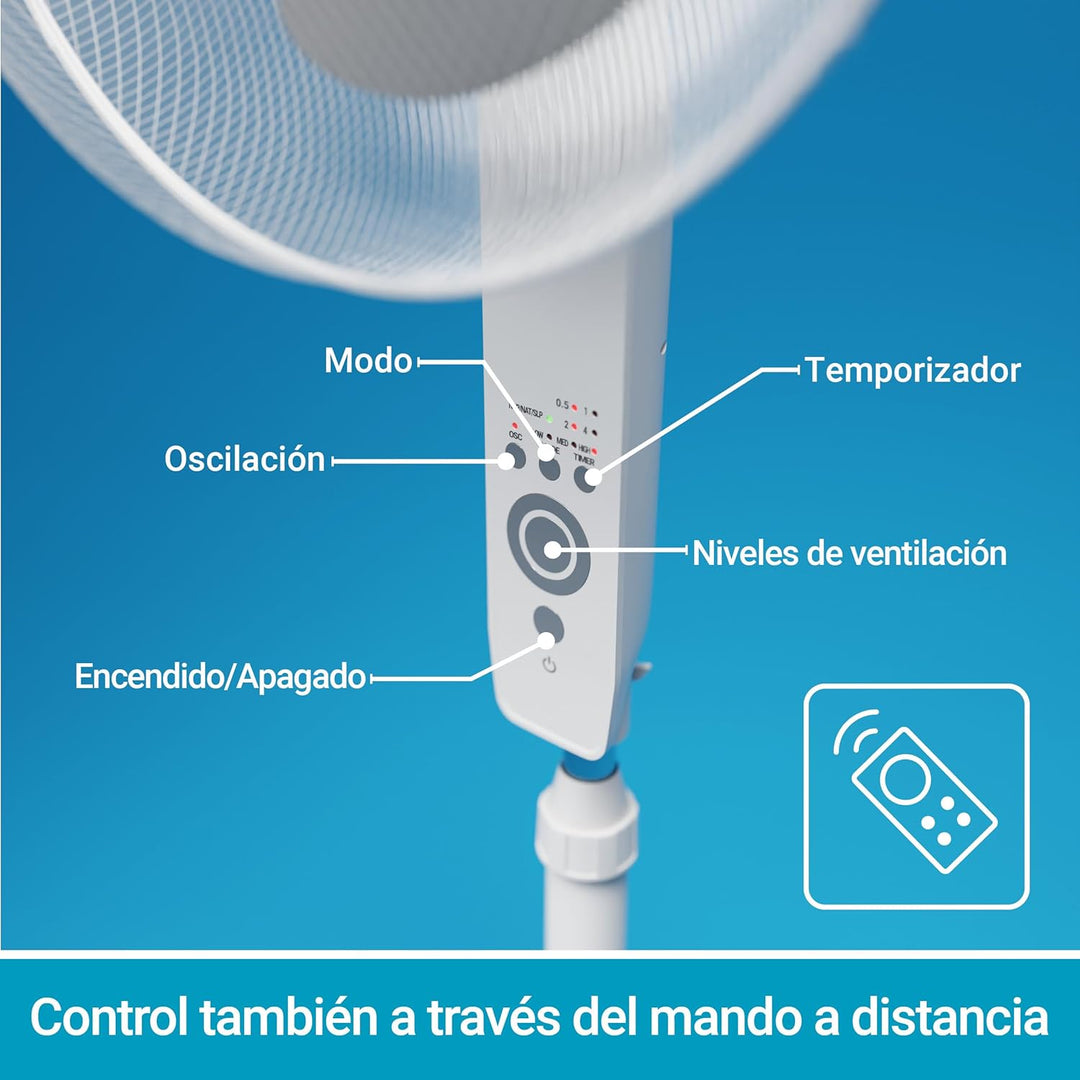 SUNTEC Ventilator mit Fernbedienung, Timer | Stand Standventilator CoolBreeze 4000 | Leise 40 cm Dur