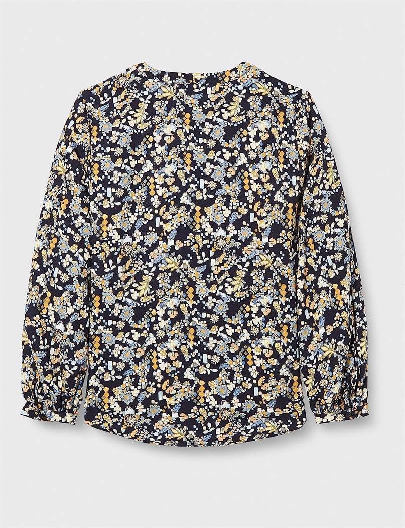 s.Oliver Damen Bluse Langarm 34 Blau, 34 Blau