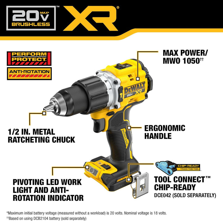 Schlagbohrmaschine 18 V – Dewalt DCD805N-XJ