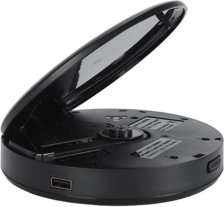 CD-Player, Tragbarer Bluetooth 5.0-CD-Musikplayer mit Wiederaufladbarem 2000-mAh-Akku, Aussenlautspr