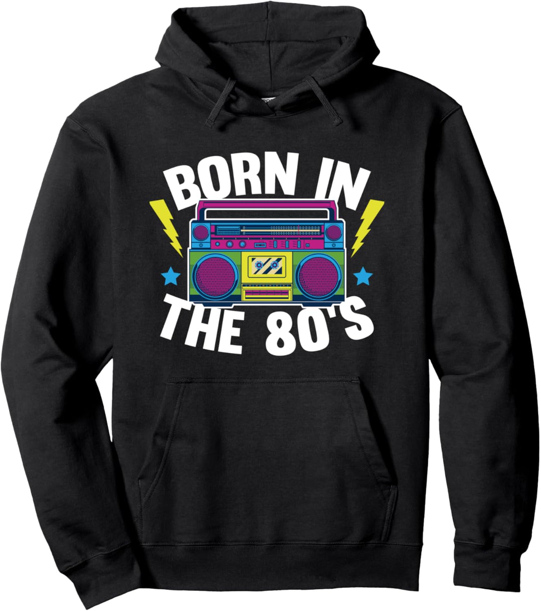 Geboren in den 80ern Retro 40. Geburtstag Pullover Hoodie