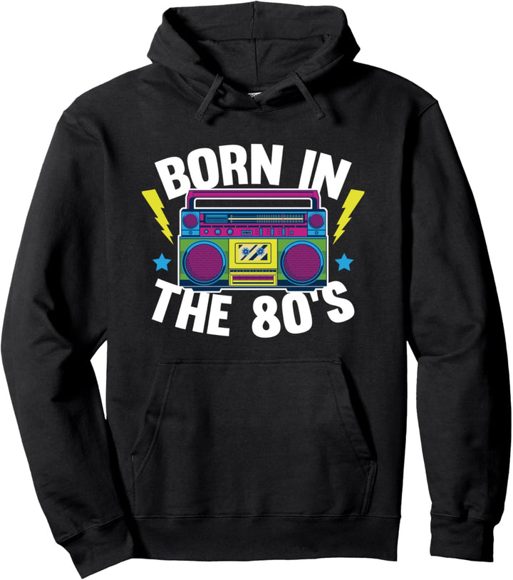 Geboren in den 80ern Retro 40. Geburtstag Pullover Hoodie