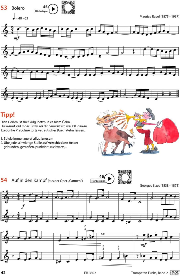 Trompetenfuchs 2 und 3 mit Online QR Codes: (Starterset) - Trompeten Fuchs Band 2 und Band 3 - ISBN