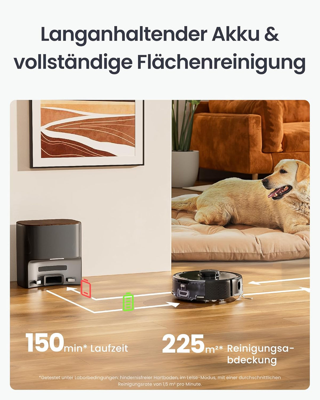 SwitchBot K11+ Saugerroboter mit Mopp, 6000Pa Saugkraft, 90 Tage Staubauffang, Selbstentleerung, LDS