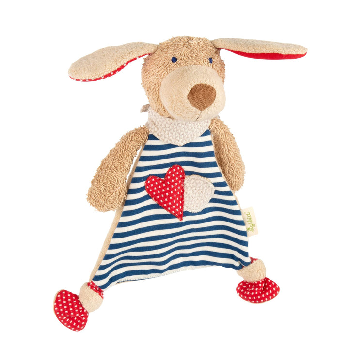 SIGIKID 40503 Schnuffeltuch Hund Green Mädchen und Jungen Babyspielzeug empfohlen ab Geburt blau Bla