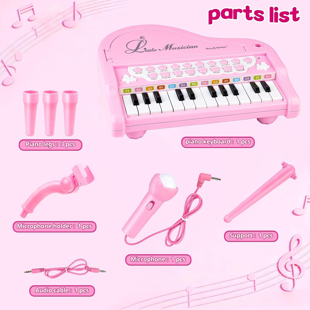 Keyboard für Kinder ab 1 2 3 - Kinderklavier ab 1 2 3 Jahre - Piano Keyboard mit Mikrofon - Musikins