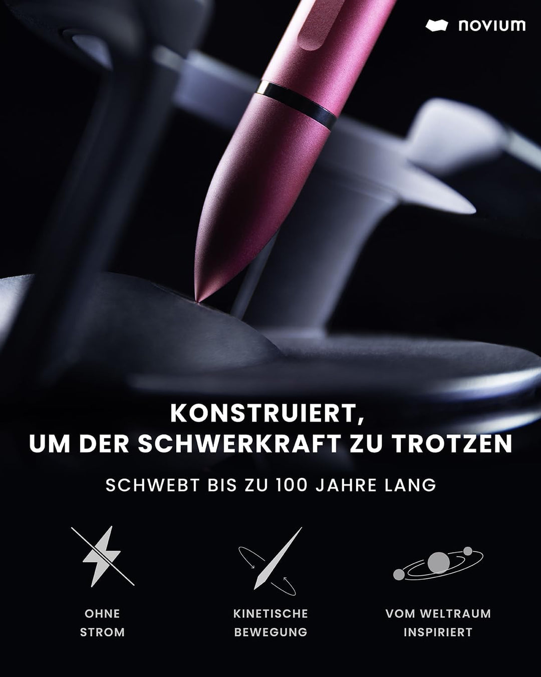 novium Hoverpen Interstellar Edition - Futuristischer Luxusstift aus Luft- und Raumfahrt-Legierungen